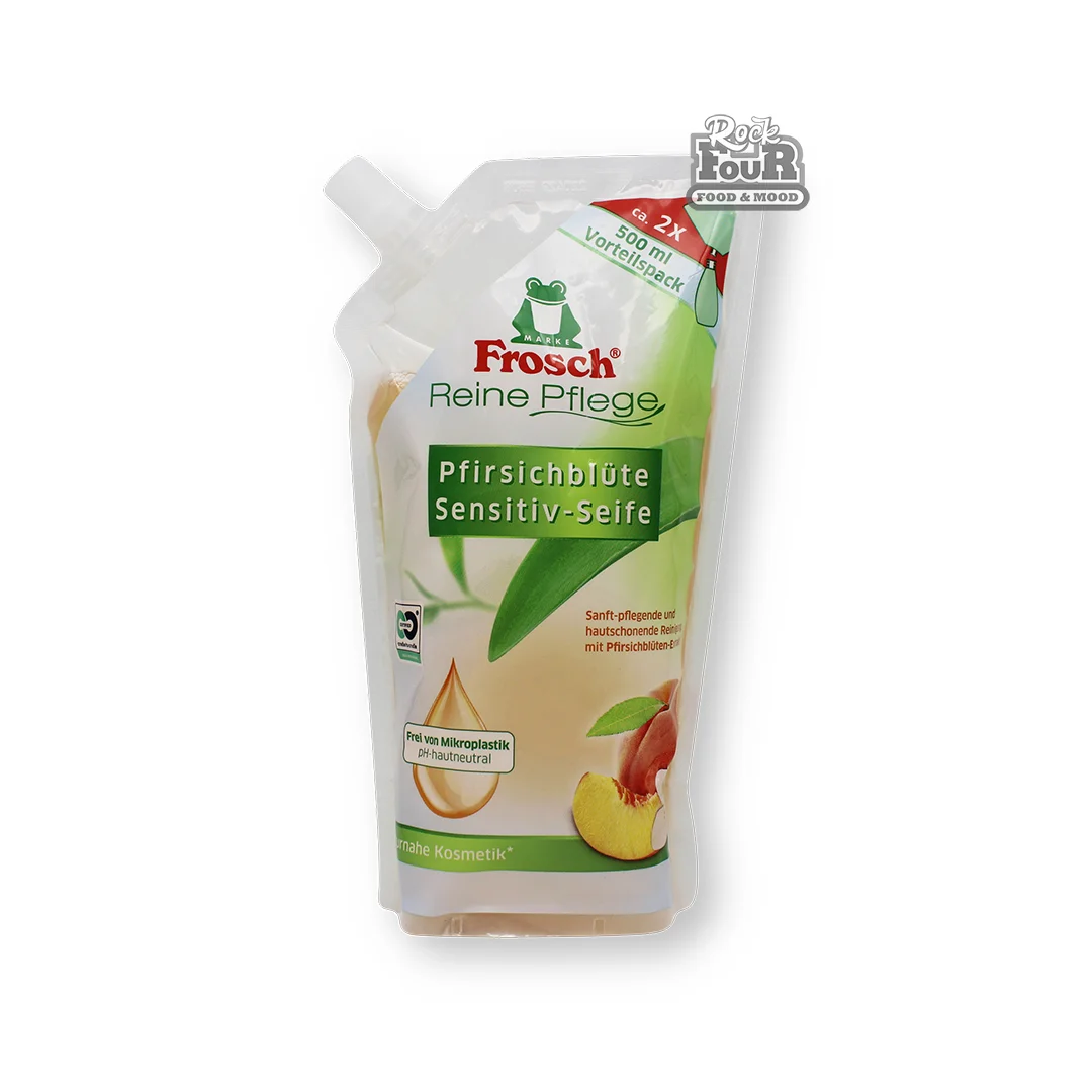 Հեղուկ օճառ «Frosch» դեղձի բույրով 500մլ